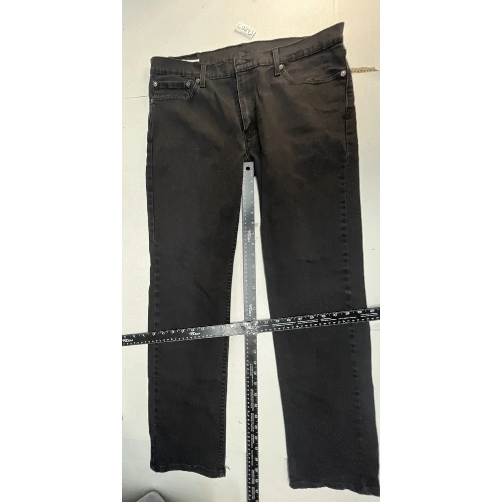 Levis 511 Slim Fit Jeans Mens 35x31 Faded Black WaterLess Stretch Denim C0293